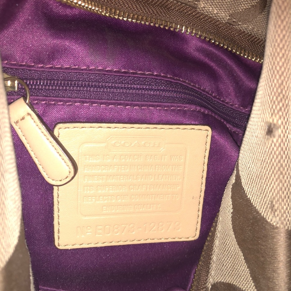 Coach Tan Purse - Picture 3 of 4